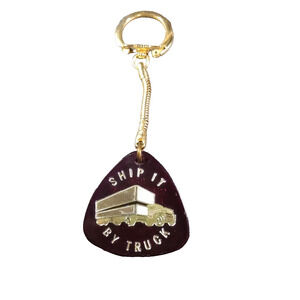 Ship It By Truck Advertising Plastic Keychain Semi Trucking